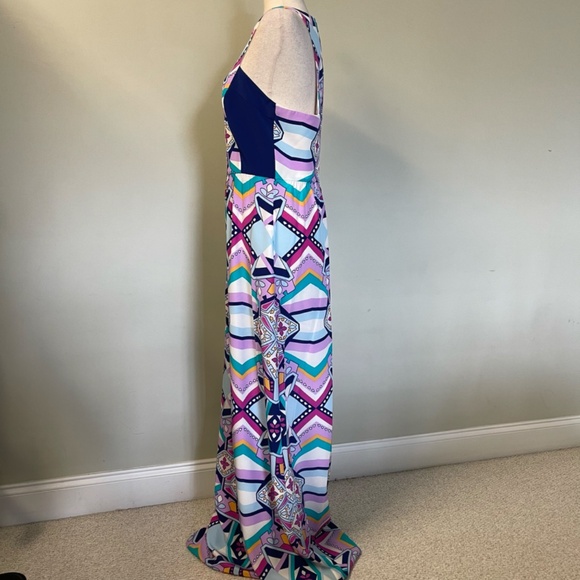 NWT Annie Griffin Silk Aztec Geometric Dress - Size 10 - Picture 4 of 11